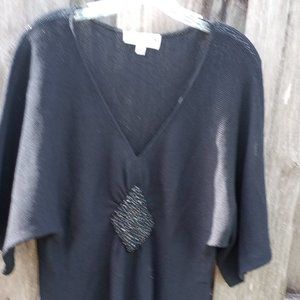 ST JOHN EVENING black tunic top Large